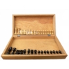 Image 5 : Wooden Chess Set with Hinged Storage Box
