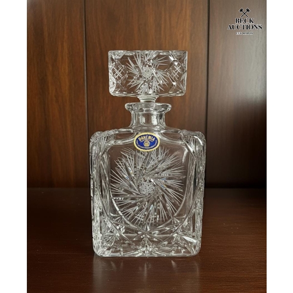Bohemia Crystal Decanter  9''IN H