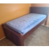 Image 1 : Twin Bed Headboard w/ Mattress 43 W, 82 D, 45 T