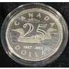 Image 2 : 2012 $1 25th Anniversary of the Loonie Fine Silver Coin 7.89 Grams