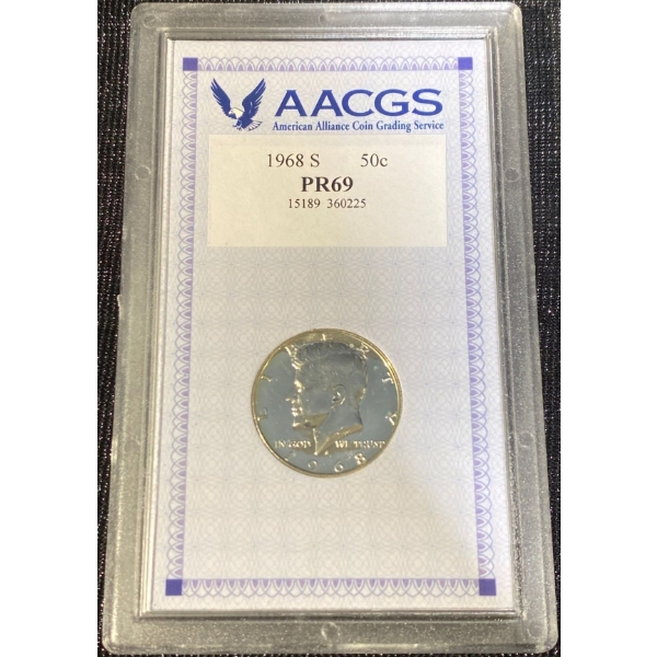 1968 JFK Half Dollar PR69