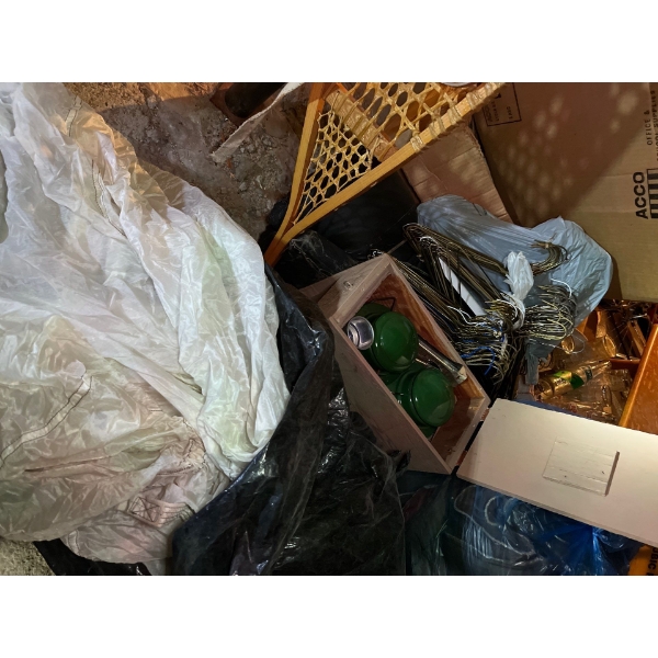  camping gear. Padded insulated bedding, 2 colman lanterns, heavy blankets and a parachute and metal