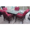 Image 1 : 9 Piece Rattan Outdoor Dining Set 