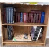 Image 1 : Small Bookcase w/ Canadian History & Reader's Digest Condensed Books
