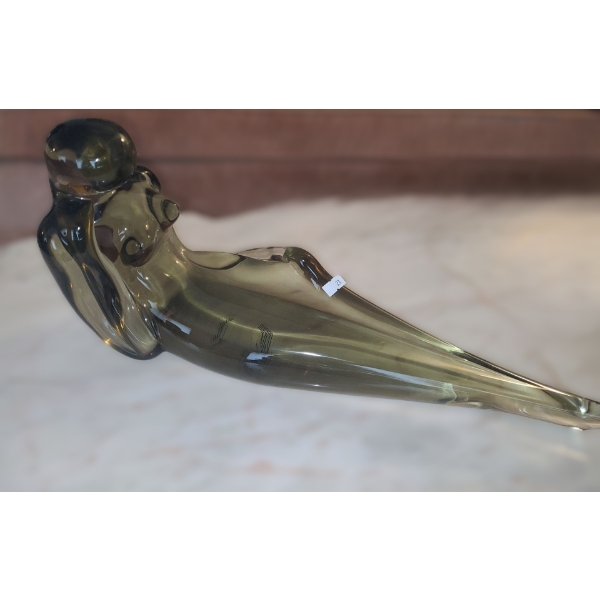 Murano Glass Female Figure 20 D X 9 T 