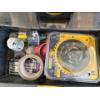 Image 9 : Steel Tool Caddy (one clip missing) Incl Contents (Stanley IntelSensor), DeWalt Blades & More 