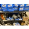 Image 3 : Metal Storage Shelf with Contents of Blue Plastic Bins and Assorted Items