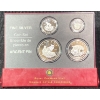 Image 1 : Canada 2005 Lynx Fine Silver Fractional Coin Set 