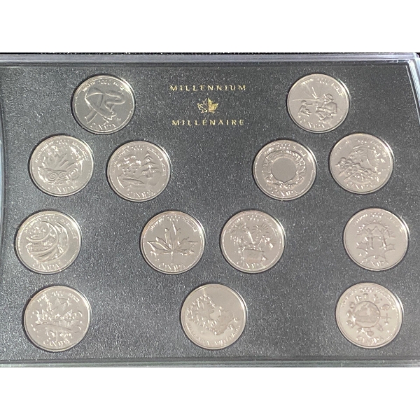 2000 Canada Special Edition Millennium 25-Cent Coin Set