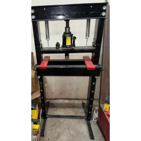 PowerFist 20 Ton Capacity Hydraulic Shop Press- Floor Standing & Adjustable