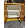 Image 6 : 2 Oak Cabinets With Shelves & Storage bin Holder 