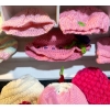 Image 2 : Handmade Crocheted Baby Hats and Blanket Collection