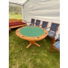 Image 1 : Solid Oak Vintage Poker table with Beautiful Craftsmanship W52 L52 H28