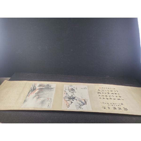 Large Assortment of Scroll Paintings
