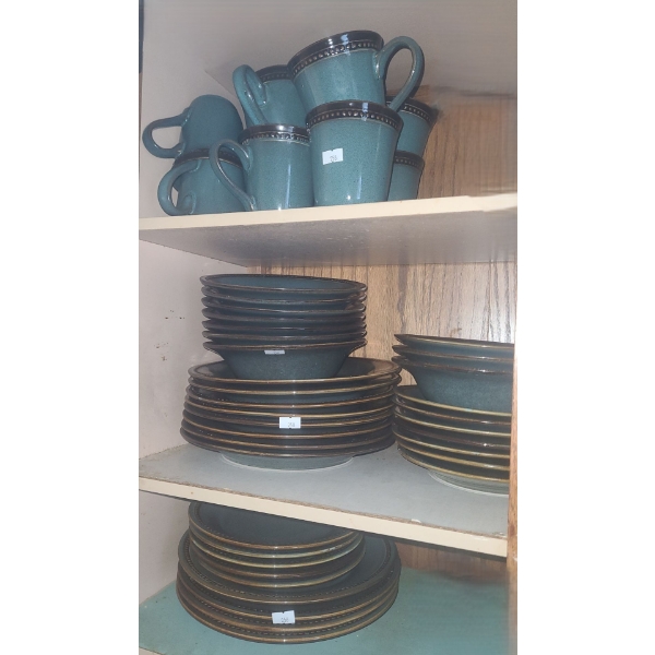 Bombay Company Dinnerware Including: Mugs, Bowls, Plates