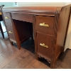 Image 6 : Wooden Desk with Brass Drawer Pulls