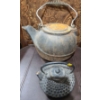 Image 2 : Metal Tea Pots Together (Need Restoration/Cleaning)