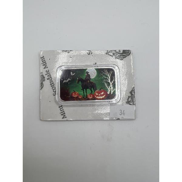 1oz pure Silver Cowboy Vigil-   Scottsdale Mint