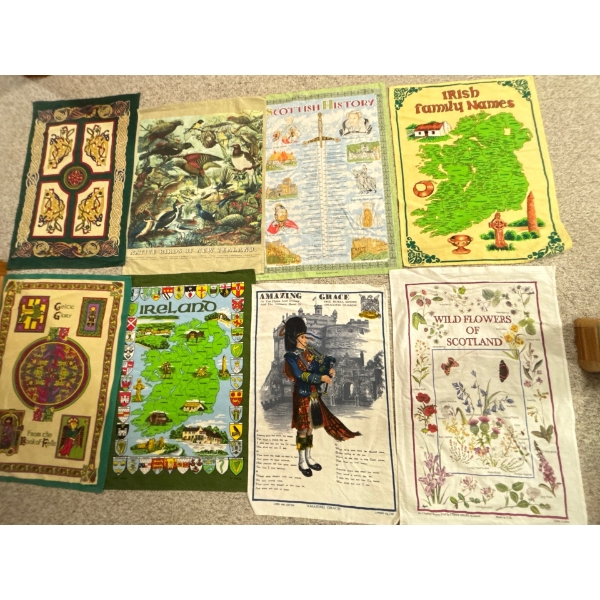 Collection Of Fibre Art Tea Towels 8 In Total 