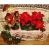 Image 1 : New Santa Sleigh & Reindeer Decor w/ Bouji St. Nick in Velvet Poisettas &  More