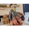 Image 9 : Decorative Delights- Porcelain Figurine, Decorative Bottle, Framed Landscape Bin, and a Tin