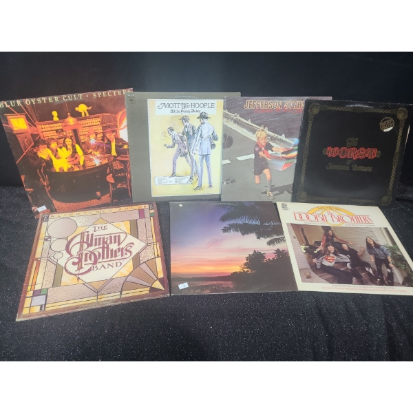 Assorted Records, Various Genres: Blue Oyster Cult, Jefferson Airplane, Allman/Doobie Bros and More!