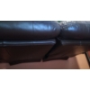 Image 3 : Brown Leather 2 Seater Couch with Reclining Seats 63 L, 39 T, 35 W
