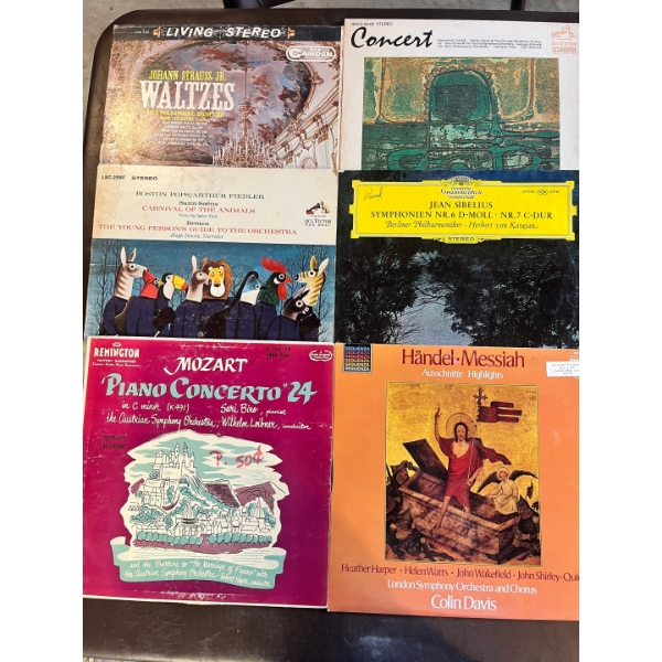 Sounds of music, Christmas, waltz, symphony and orchestra records 