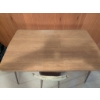 Image 3 : Wood-Laminate Dining Table and Metal Chair with Upholstered Backrest