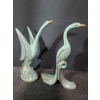 Image 1 : Pair of Ceramic Birds- Largest: 9.5 W, 16 T (Stamped USA)