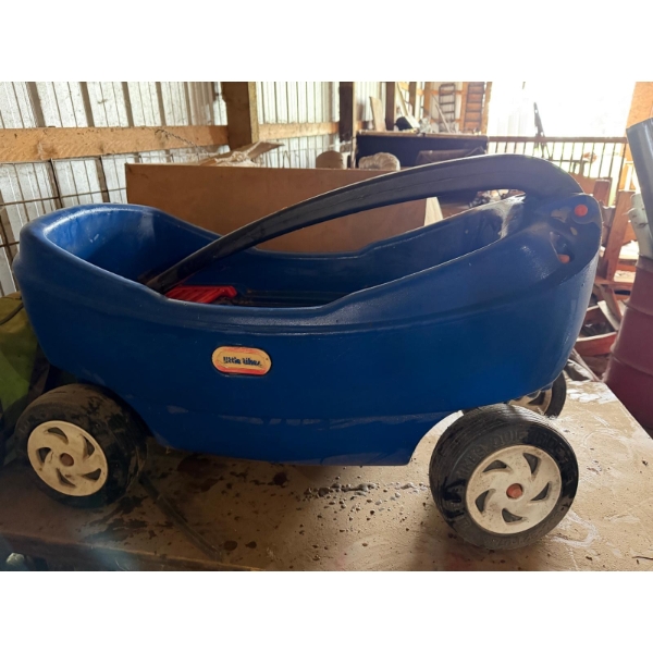Little tykes blue wagon 
