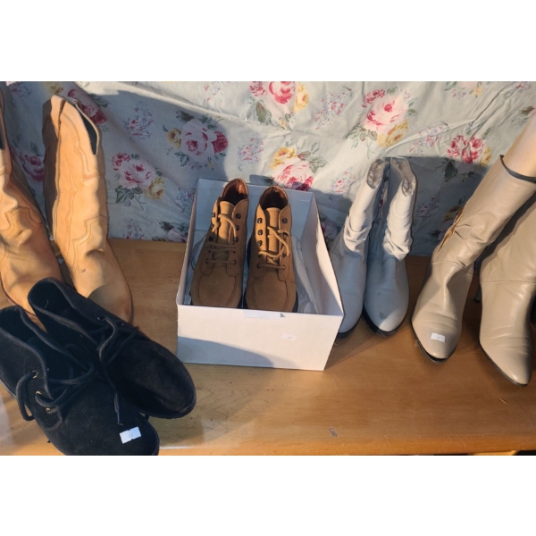 - Selection of Women's Shoes, Cowboy Boots, Sizes 7- 9