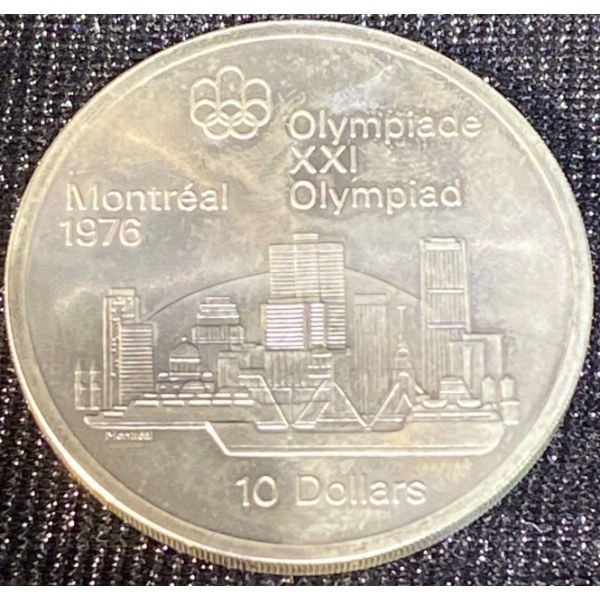 1976 $10 Montreal Olympic Sterling Silver Coin