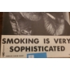 Image 2 : Vintage American Cancer Society "Smoking is Very Sophisticated" Poster 11 X 16
