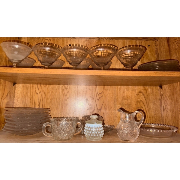 Clear Cut Depression Glass & More - Hobnail Cut Crystal & More