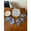 Image 1 : Assorted Glass ware, silver serving tray