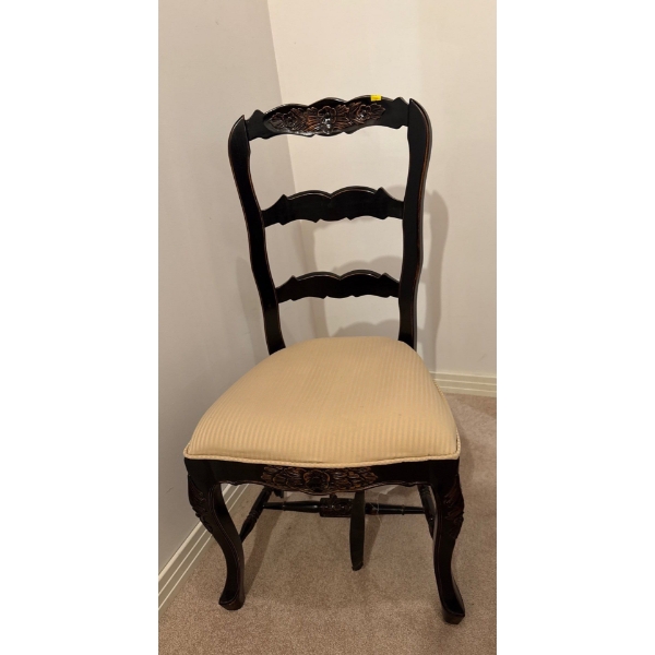 Art Nouveau Style Chair, Needs Repair on Cushion - 39In Tall 
