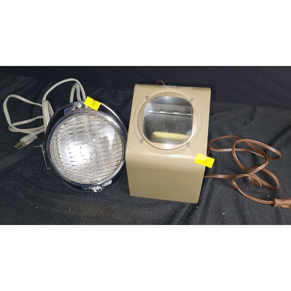 Bel & Howell Vintage Movie Light, Magnifying Slide Viewer 