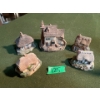 Image 1 : Lilliput Lane Collection: Clover Cottage, Pipit Toll, Loxdale Cottage, Riverview, Academy