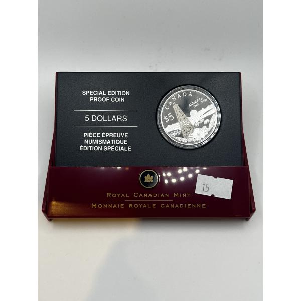 2005 Canada $5 Alberta's Centennial Special Edition