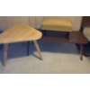 Image 1 : Coffee Table 42 W, 16 D, 15 T, Side Table 24 W, 20 T and Vintage Footstool