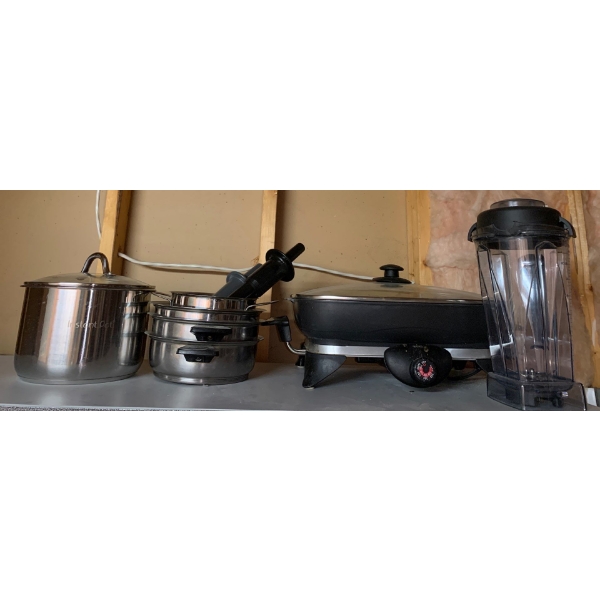 Assorted Pans & Kitchen Appliance