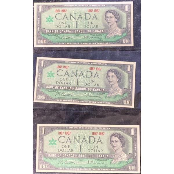 Canadian $1 Bills