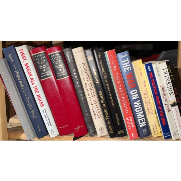 Books to Fill That Book Shelf At Home-How to Trade Stocks, War on Women, Seeing Tomorrow...