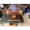 Image 2 : Large Wooden Trunk with Brass Fixtures, 29 inches wide, 15.5 inches High, 15 inched Depth.