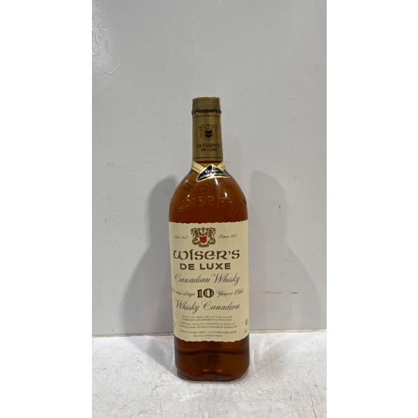 Wiser's De Luxe Canadian Whisky 1.14L - Sealed 1968
