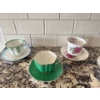 Image 2 : 8 Pc China Teacup & Saucers - Aderley, Aynsley, Springfield, Victoria, Melba, Consort