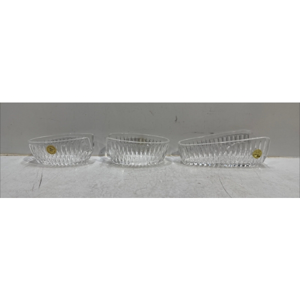 Princess House Lead Crystal Cutlery Holders