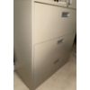 Image 3 : 3 Drawer Metral Filing Cabinet 2 Folding Chairs & A 2 Step Ladder