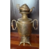 Image 1 : Antique Brass European Samovar  w/ Teapot and Keys - 20T